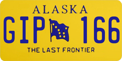 AK license plate GIP166