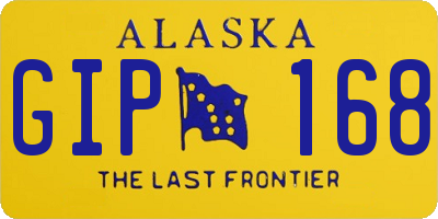 AK license plate GIP168