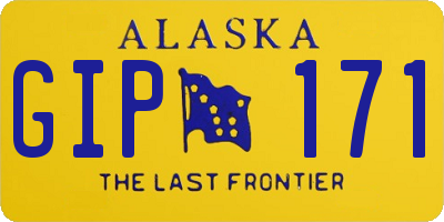 AK license plate GIP171