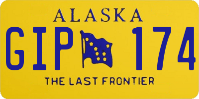 AK license plate GIP174