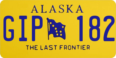 AK license plate GIP182