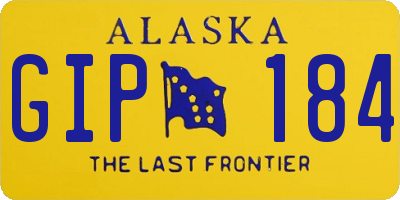 AK license plate GIP184
