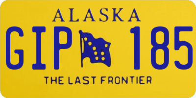 AK license plate GIP185
