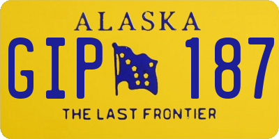 AK license plate GIP187