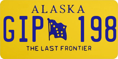 AK license plate GIP198