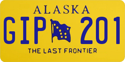 AK license plate GIP201