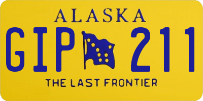AK license plate GIP211
