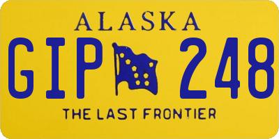 AK license plate GIP248