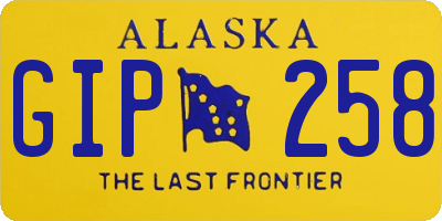 AK license plate GIP258