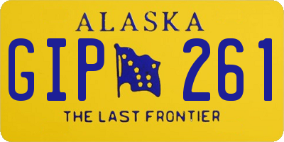 AK license plate GIP261