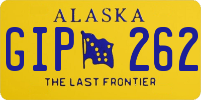AK license plate GIP262