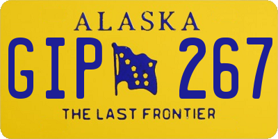 AK license plate GIP267