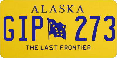 AK license plate GIP273