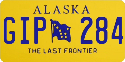 AK license plate GIP284