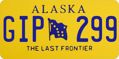 AK license plate GIP299