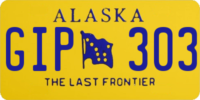 AK license plate GIP303