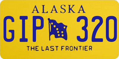 AK license plate GIP320