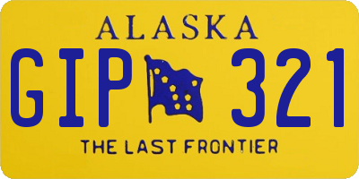 AK license plate GIP321