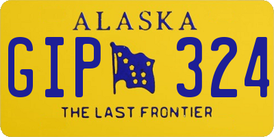 AK license plate GIP324