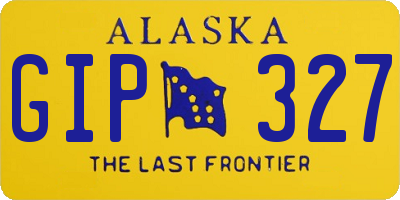 AK license plate GIP327