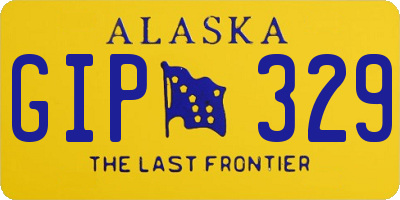 AK license plate GIP329