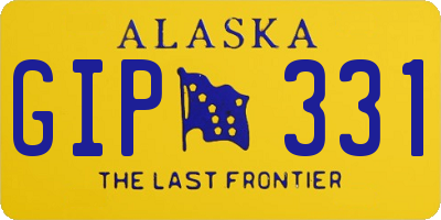 AK license plate GIP331