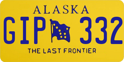 AK license plate GIP332