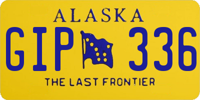 AK license plate GIP336