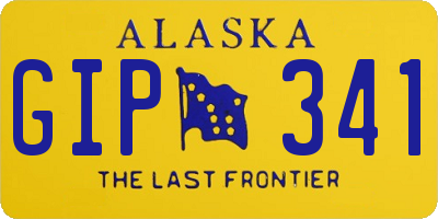AK license plate GIP341
