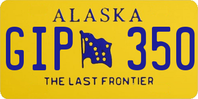 AK license plate GIP350