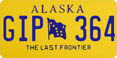 AK license plate GIP364