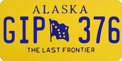AK license plate GIP376