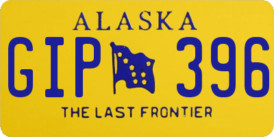AK license plate GIP396