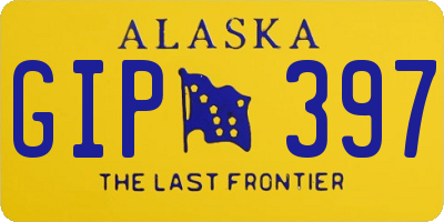 AK license plate GIP397