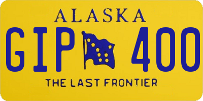 AK license plate GIP400