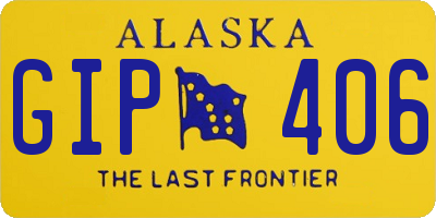 AK license plate GIP406