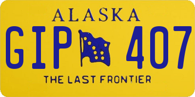 AK license plate GIP407
