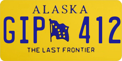 AK license plate GIP412