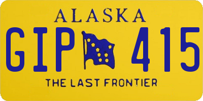 AK license plate GIP415