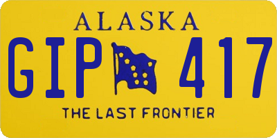 AK license plate GIP417