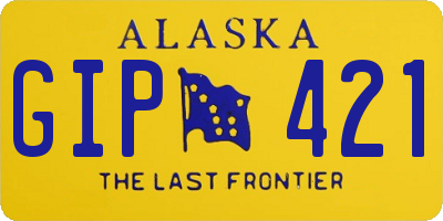 AK license plate GIP421