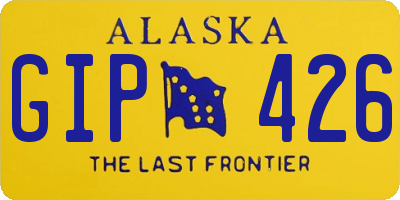 AK license plate GIP426