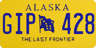 AK license plate GIP428