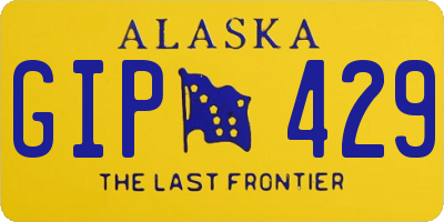 AK license plate GIP429