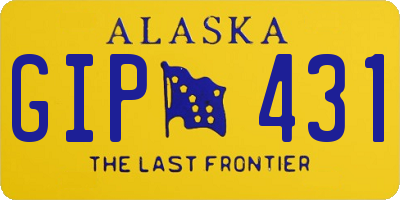 AK license plate GIP431