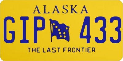 AK license plate GIP433