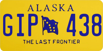 AK license plate GIP438
