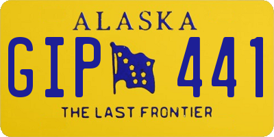 AK license plate GIP441