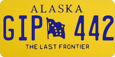 AK license plate GIP442