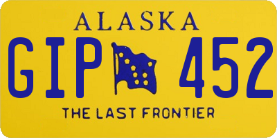 AK license plate GIP452